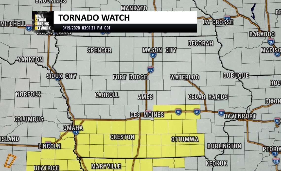 Iowa Tornado watch